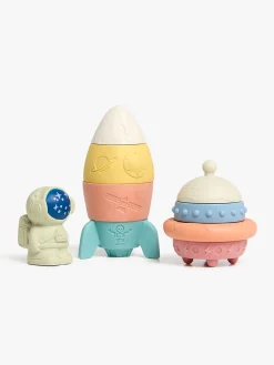 Babylegetøj-CloudberryCastle Cloudberry Castle  Bløde Stableklodser Det Ydre Rum 9 Stk.