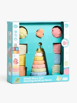 Babylegetøj-CloudberryCastle Cloudberry Castle  Bløde Stableklodser 16 Stk.