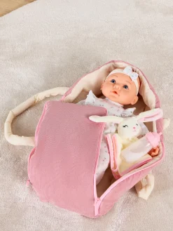 Dukker & Bamser-CloudberryCastle Cloudberry Castle Dukke med Bærekurv 40 cm, Pink