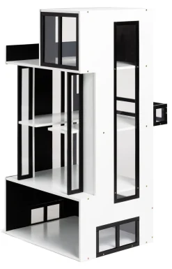 Dukker & Bamser-CloudberryCastle Cloudberry Castle Dukkehus, Sort/Hvid