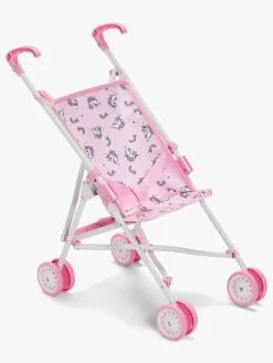 Dukker & Bamser-CloudberryCastle Cloudberry Castle Dukkeklapvogn Enhjørning Lyserød