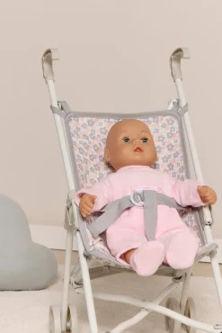 Dukker & Bamser-CloudberryCastle Cloudberry Castle Dukkevogn Blomstret Grå