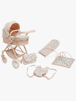 Dukker & Bamser-CloudberryCastle Cloudberry Castle Dukkevogn Konvertibel inkl. Dukketilbehør Kanin