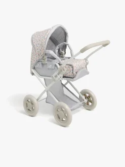 Dukker & Bamser-CloudberryCastle Cloudberry Castle Dukkevogn Floral Grå/Hvid