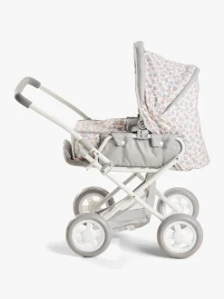 Dukker & Bamser-CloudberryCastle Cloudberry Castle Dukkevogn Floral Grå/Hvid