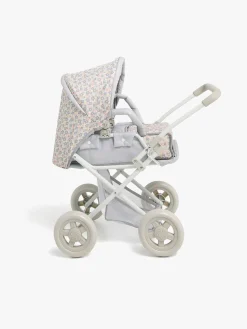 Dukker & Bamser-CloudberryCastle Cloudberry Castle Dukkevogn Floral Grå/Hvid