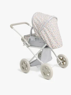 Dukker & Bamser-CloudberryCastle Cloudberry Castle Dukkevogn Floral Grå/Hvid