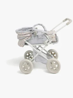 Dukker & Bamser-CloudberryCastle Cloudberry Castle Dukkevogn Floral Grå/Hvid