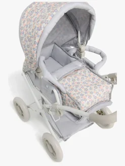 Dukker & Bamser-CloudberryCastle Cloudberry Castle Dukkevogn Floral Grå/Hvid