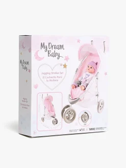 Dukker & Bamser-CloudberryCastle Cloudberry Castle Dukkevogn Jogging, Pink