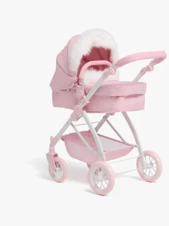 Dukker & Bamser-CloudberryCastle Cloudberry Castle Dukkevogn Konvertibel Pelskrave Lyserød