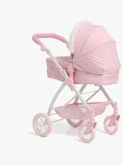 Dukker & Bamser-CloudberryCastle Cloudberry Castle Dukkevogn Konvertibel Pelskrave Lyserød