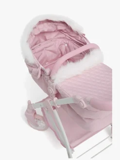 Dukker & Bamser-CloudberryCastle Cloudberry Castle Dukkevogn Konvertibel Pelskrave Lyserød