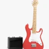 Musikinstrumenter-CloudberryCastle Cloudberry Castle Elektrisk Guitar med Forstærker 80 cm, Rød