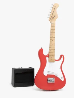 Musikinstrumenter-CloudberryCastle Cloudberry Castle Elektrisk Guitar med Forstærker 80 cm, Rød