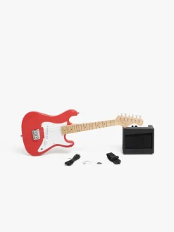 Musikinstrumenter-CloudberryCastle Cloudberry Castle Elektrisk Guitar med Forstærker 80 cm, Rød