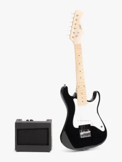 Musikinstrumenter-CloudberryCastle Cloudberry Castle Elguitar med Forstærker 80 cm, Sort