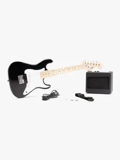 Musikinstrumenter-CloudberryCastle Cloudberry Castle Elguitar med Forstærker 80 cm, Sort