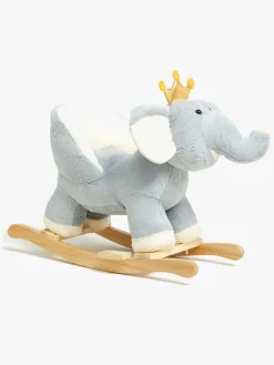 Gyngeheste & -Dyr|Legetøj Til Børn På 0-10 År-CloudberryCastle Cloudberry Castle Gyngedyr Elefant med Lyd Grå/Hvid