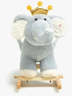 Gyngeheste & -Dyr|Legetøj Til Børn På 0-10 År-CloudberryCastle Cloudberry Castle Gyngedyr Elefant med Lyd Grå/Hvid