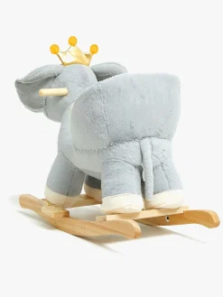 Gyngeheste & -Dyr|Legetøj Til Børn På 0-10 År-CloudberryCastle Cloudberry Castle Gyngedyr Elefant med Lyd Grå/Hvid