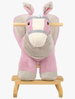 Gyngeheste & -Dyr-CloudberryCastle Cloudberry Castle Gyngehest med Ryglæn, Pink Lyserød/Hvid