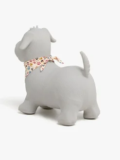 Udelegetøj-CloudberryCastle Cloudberry Castle Hoppedyr Hund med Tørklæde, Grå Grå