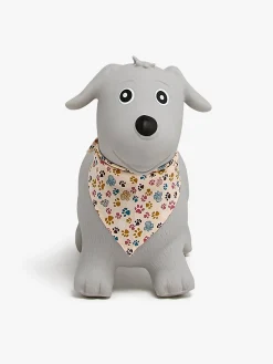 Udelegetøj-CloudberryCastle Cloudberry Castle Hoppedyr Hund med Tørklæde, Grå Grå