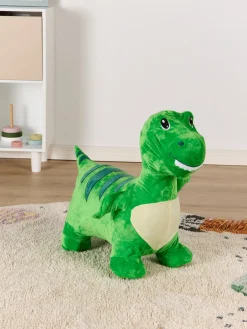 Udelegetøj-CloudberryCastle Cloudberry Castle Hoppedyr Dinosaur med Plysbetræk, Grøn Grøn