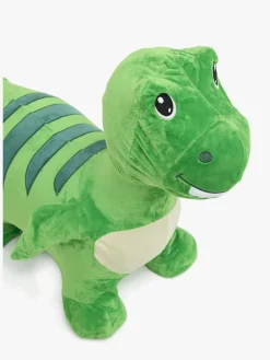 Udelegetøj-CloudberryCastle Cloudberry Castle Hoppedyr Dinosaur med Plysbetræk, Grøn Grøn