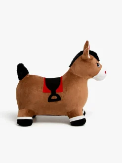 Udelegetøj-CloudberryCastle Cloudberry Castle Hoppedyr Hest med Plysbetræk, Brun