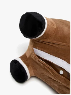 Udelegetøj-CloudberryCastle Cloudberry Castle Hoppedyr Hest med Plysbetræk, Brun