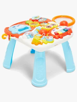 Pedal- & Gåbiler-CloudberryCastle Cloudberry Castle 2-i-1 Gåvogn med Aktivitetsbord, Orange Hvid/Orange