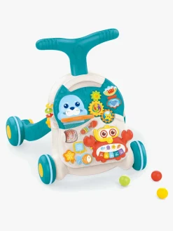 Babylegetøj-CloudberryCastle Cloudberry Castle 2-i-1 Gåvogn med Aktivitetsbord, Blå Flerfarvet