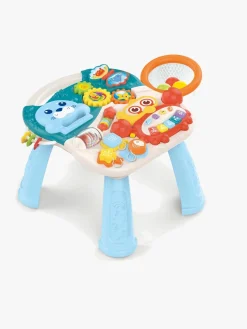 Babylegetøj-CloudberryCastle Cloudberry Castle 2-i-1 Gåvogn med Aktivitetsbord, Blå Flerfarvet