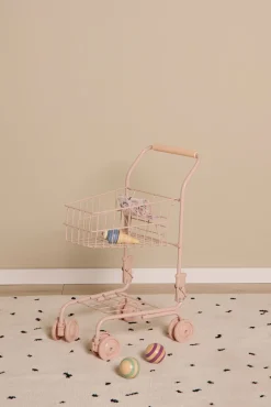 Rolleleg-CloudberryCastle Cloudberry Castle Indkøbsvogn, Dusty Pink Hvid/Lyserød