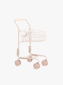 Rolleleg-CloudberryCastle Cloudberry Castle Indkøbsvogn, Dusty Pink Hvid/Lyserød