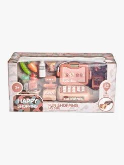 Rolleleg-CloudberryCastle Cloudberry Castle Kasseapparat med Lyd, Pink Lyserød/Grå