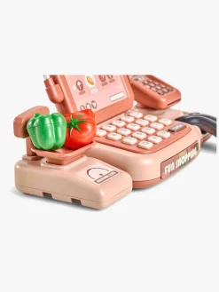 Rolleleg-CloudberryCastle Cloudberry Castle Kasseapparat med Lyd, Pink Lyserød/Grå