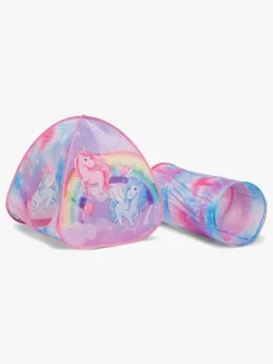 Legetelte & -Tunneler-CloudberryCastle Cloudberry Castle Legetelt med Tunnel Enhjørning Flerfarvet