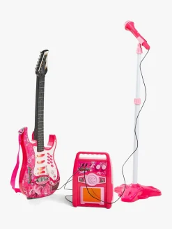Musikinstrumenter-CloudberryCastle Cloudberry Castle Legetøjsguitar med Mikrofon & Højttaler, Pink Lyserød