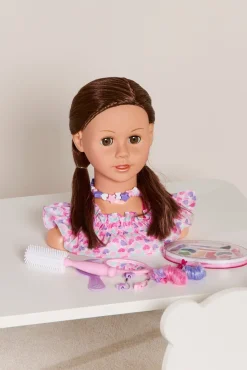 Dukker & Bamser-CloudberryCastle Cloudberry Castle Sminkedukke Brunette Flerfarvet