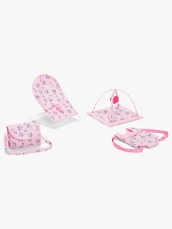 Dukker & Bamser-CloudberryCastle Cloudberry Castle Sæt m. Dukketilbehør Enhjørning Lyserød