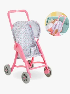 Dukker & Bamser-Corolle Dukkeklapvogn, Lyserød/blå