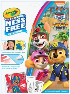 Kreativt Legetøj-Crayola Colorwonder Paw Patrol Jungle Pups Malebog