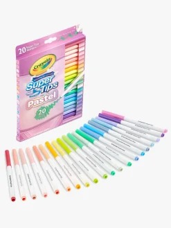Kreativt Legetøj-Crayola Super Tips Fiberpenne Pastel 20-pak