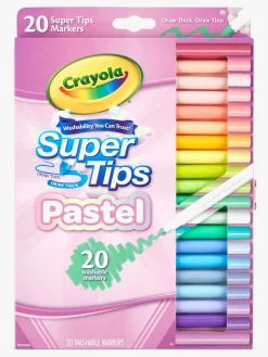 Kreativt Legetøj-Crayola Super Tips Fiberpenne Pastel 20-pak