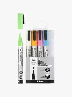 Kreativt Legetøj-CreativCompany Creativ Company Chalk Markers Kraftige Farver 5 stk.