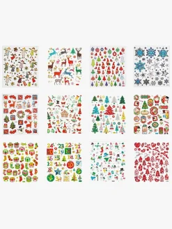 Kreativt Legetøj-CreativCompany Creativ Company Klistermærker Jul 12 ark