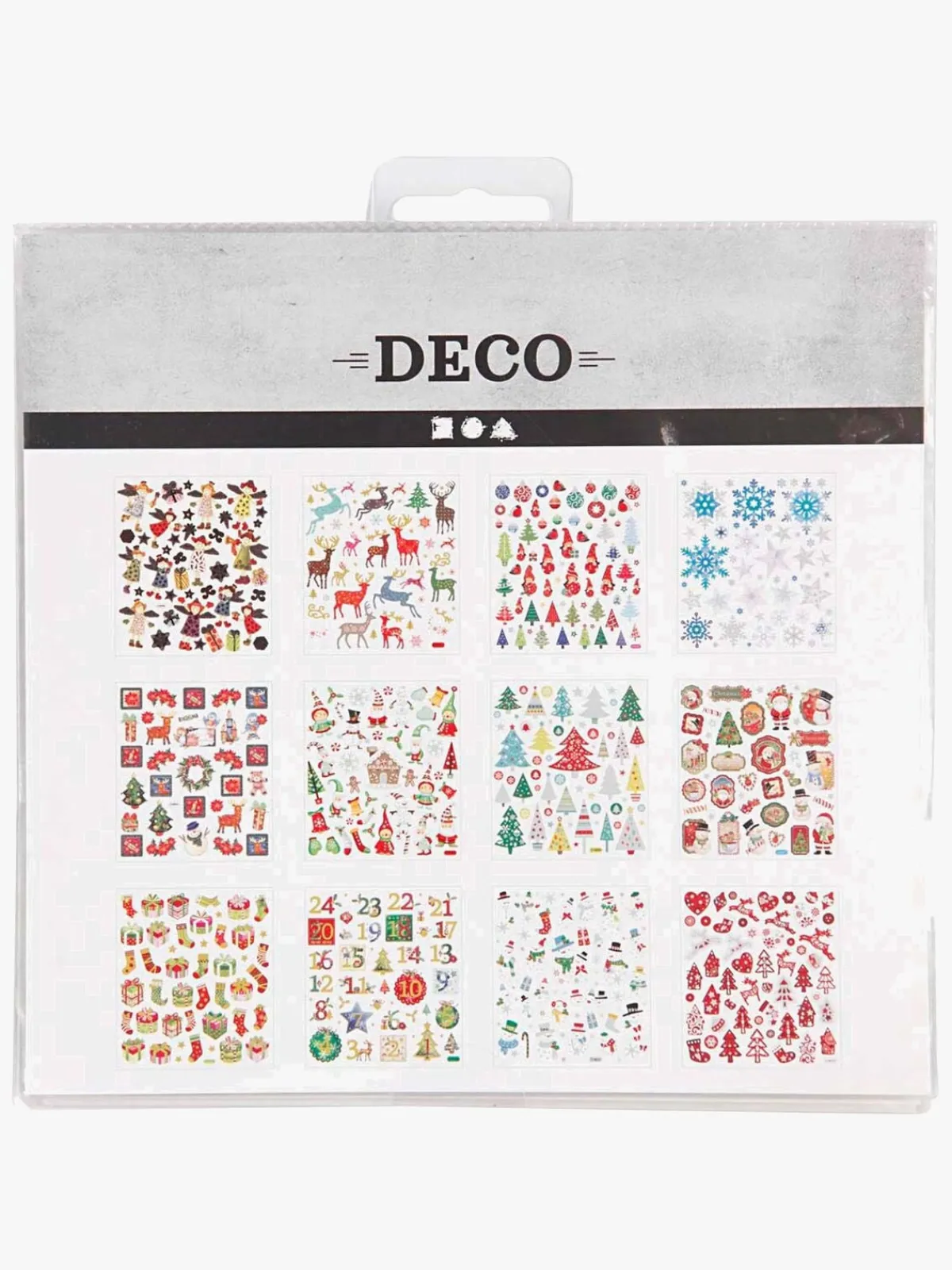 Kreativt Legetøj-CreativCompany Creativ Company Klistermærker Jul 12 ark